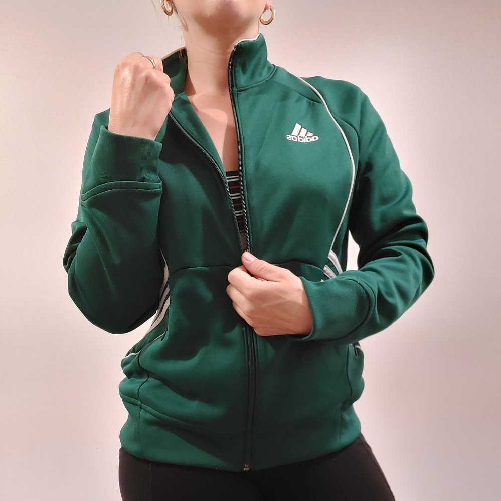 Adidas Rare Vintage Track Jacket in Forest Green Size S-M
